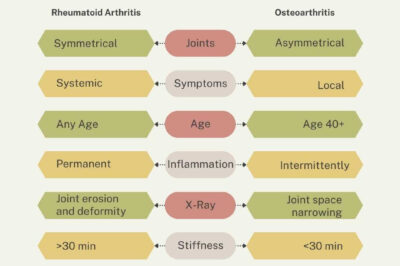 Rheumatoid Arthritis vs Osteoarthritis – The Differences